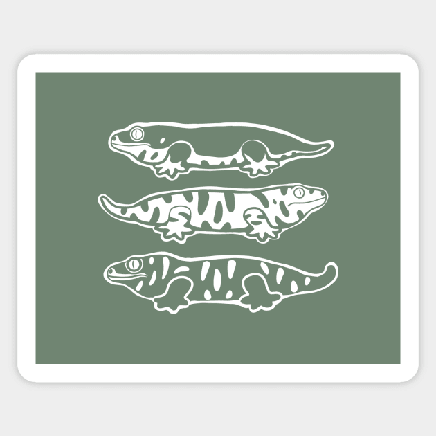 Leachianus Gecko, Leachie. For reptile lovers Sticker by croquis design